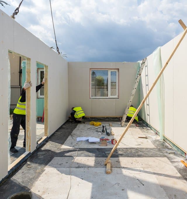 Inside of house under construction